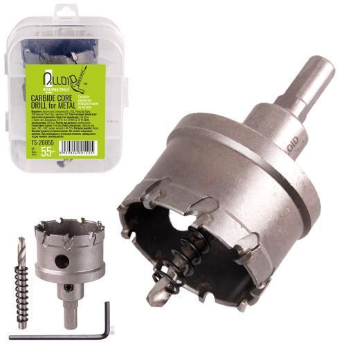 Сверло Alloid корончатое твердосплавное по металлу 55 мм - фото 6