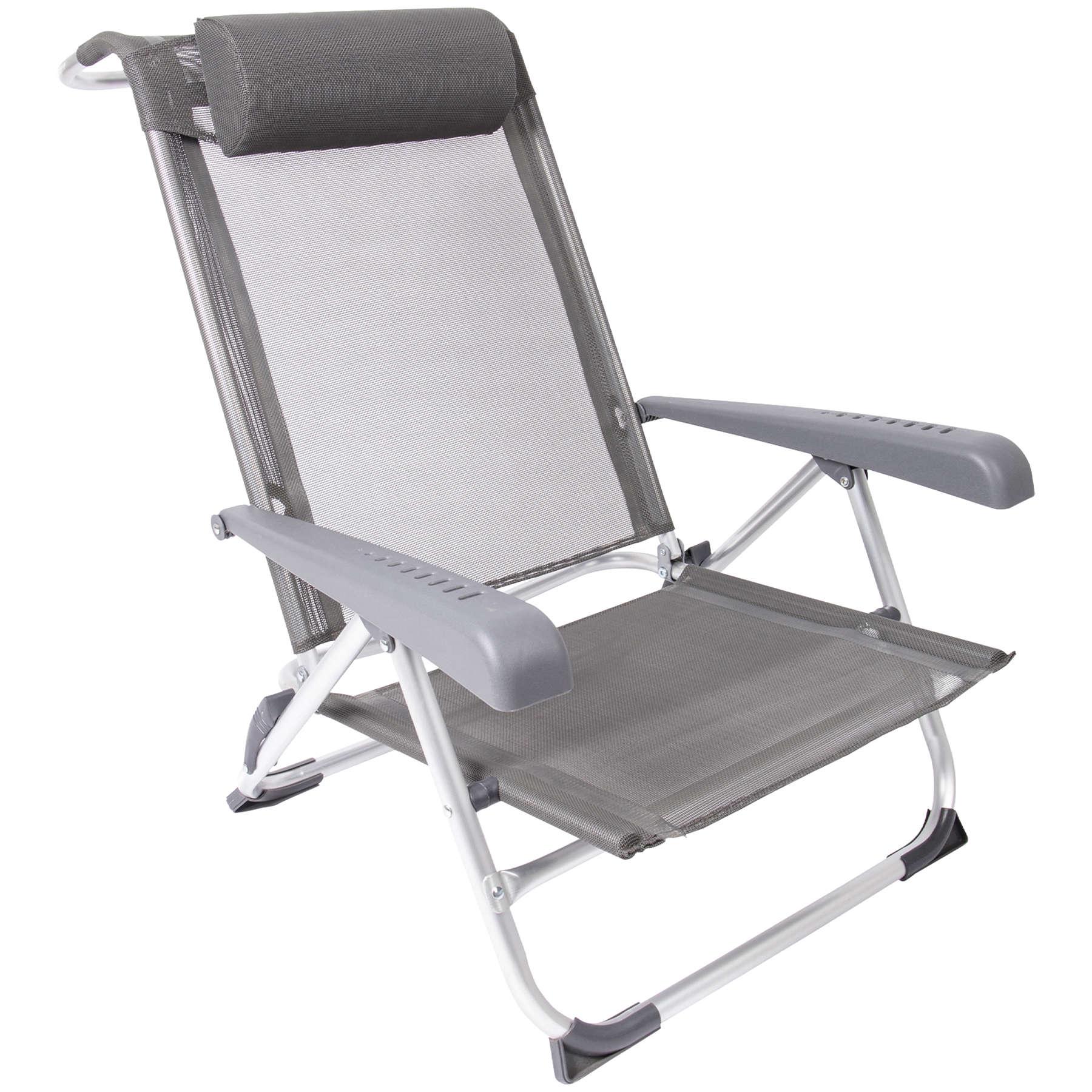 Крісло розкладне Bo-Camp Saint-Tropez Grey (1204796)