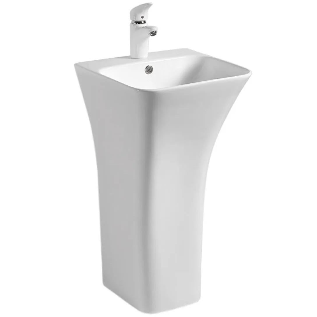 Умывальник накладной REA ADA SLIM REA-U9902 455x455x840 мм Белый (153594)