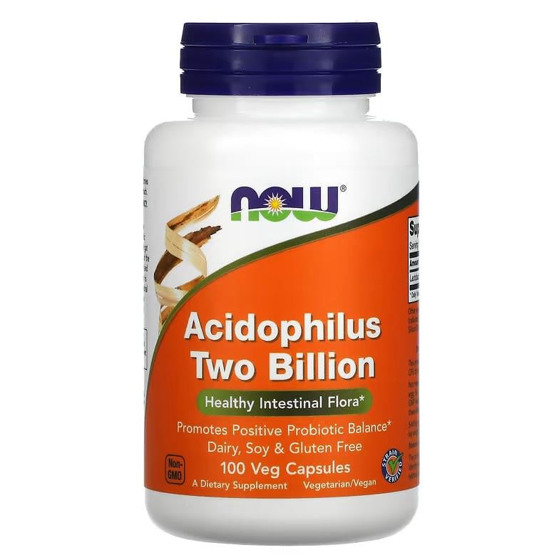 Пробиотик Now Foods Acidophilus Two Billion 100 капсул