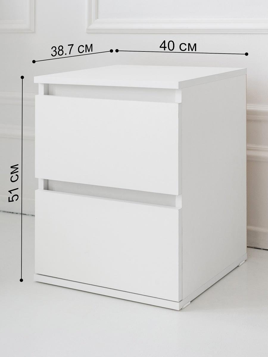 Тумба приліжкова Furnigrade Т-4 51х40х38,7 Білий - фото 4