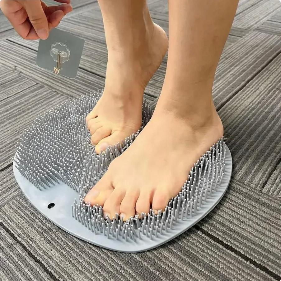 Коврик для ног массажный в ванну/душ на присосках силиконовый Серый (83822718) - фото 5 Коврик для ног массажный в ванну/душ на присосках силиконовый Серый (83822718) - фото 5