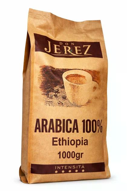 Кава Don Jerez Arabica 100 Ethiopia в зернах 1 кг