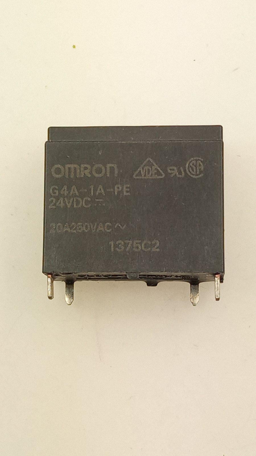 Реле Omron G4A-1A-PE 24VDC 20A 250VAC 30x16x27 мм (18053) Реле Omron G4A-1A-PE 24VDC 20A 250VAC 30x16x27 мм (18053)