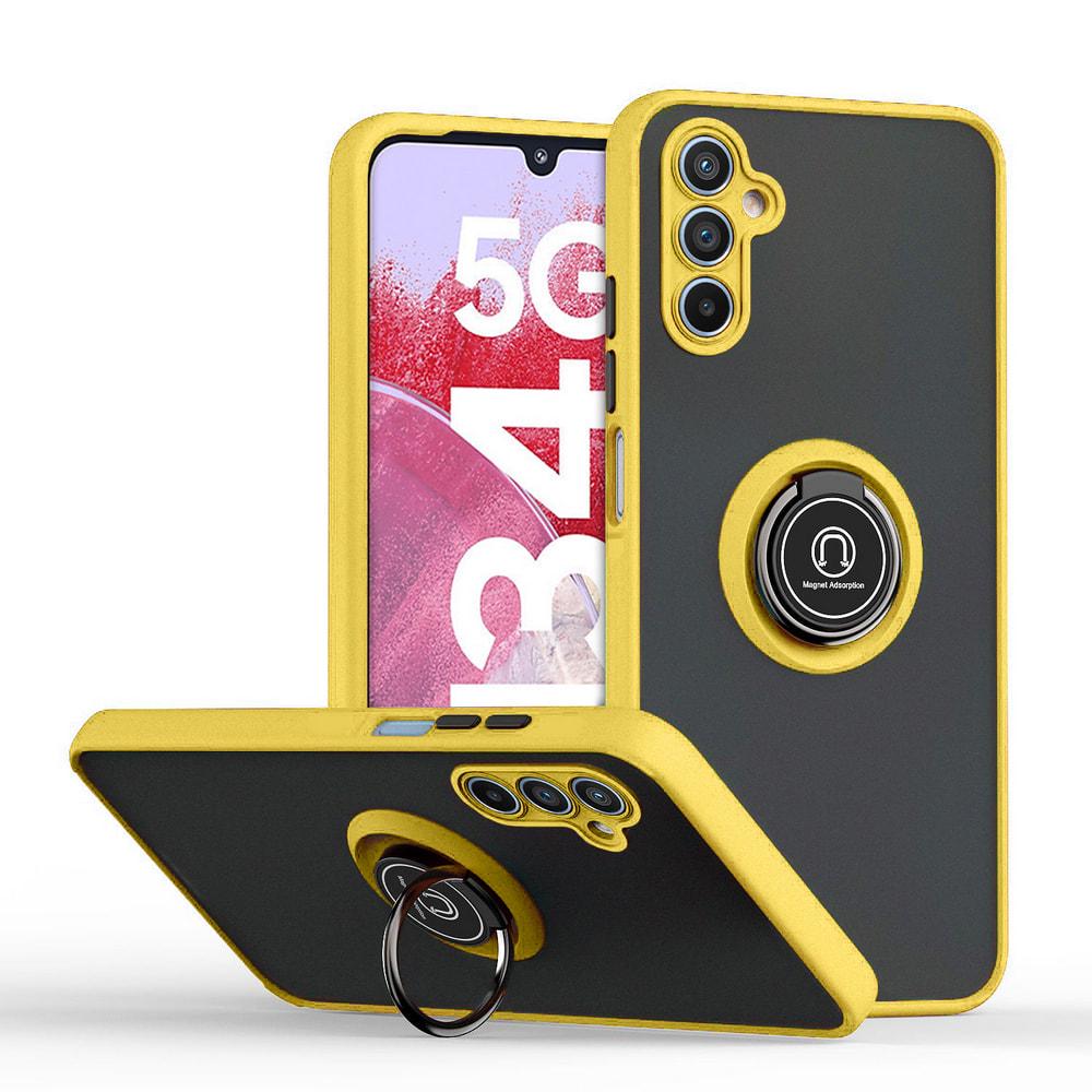 Защитный чехол MatteLuxe Samsung Galaxy M34 5G M346 (с кольцом) Yellow (34658-0A) Защитный чехол MatteLuxe Samsung Galaxy M34 5G M346 (с кольцом) Yellow (34658-0A)