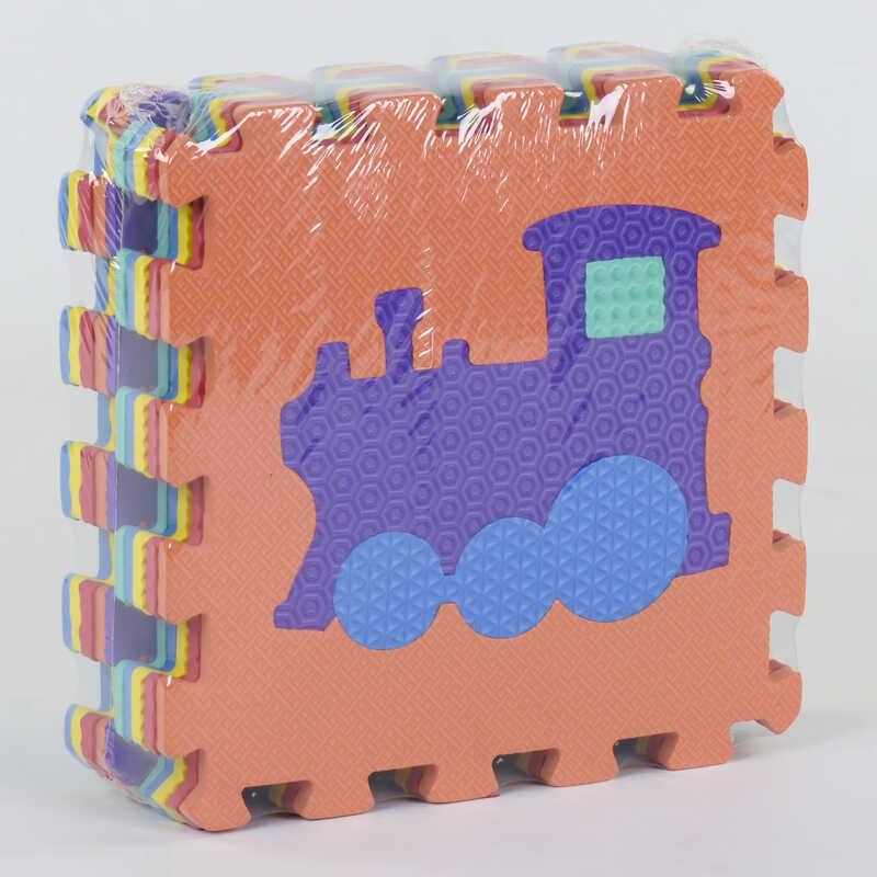 Коврик-пазл Транспорт EVA С 36609 12 массажный 31х31 см 10 шт.