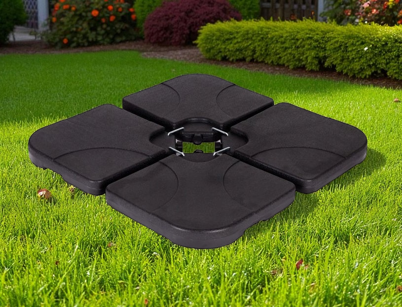 Підставка для садової парасольки WCG на 4 секції до 80 кг Чорний (W-103MUB1) - фото 2