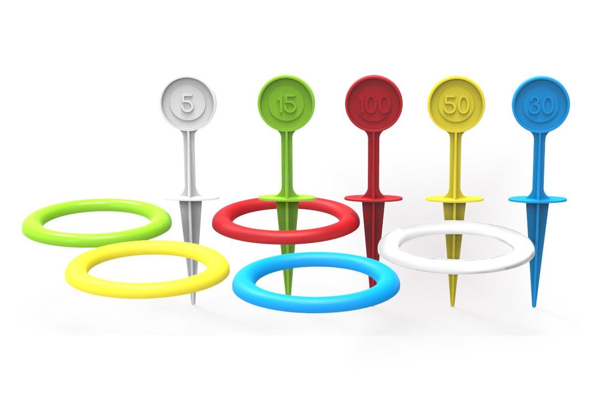 Игрушка ТехноК Кольцеброс 16х31х7 см Разноцветный (4234)