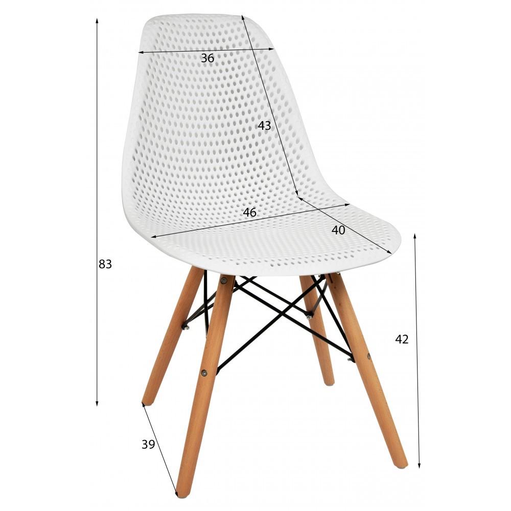 Стілець для кухні обідній Bonro B-707 Білий (47000042) - фото 7 Стілець для кухні обідній Bonro B-707 Білий (47000042) - фото 7