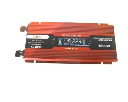 Автомобильный инвертор UKC KC-1000d с LCD-дисплеем 12-220V 400/1000 Вт (37514187)