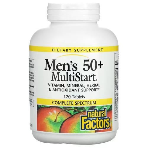 Витамины для возраста 50+ Natural Factors Men's 50+ 120 Tablets (NFS-01573)