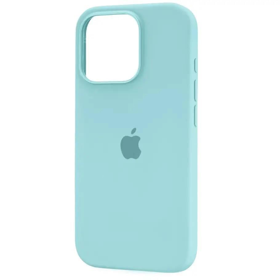 Чехол для iPhone 16 Pro Max силиконовый Soft-touch Silicone Case Full Size (AA) Sea Blue