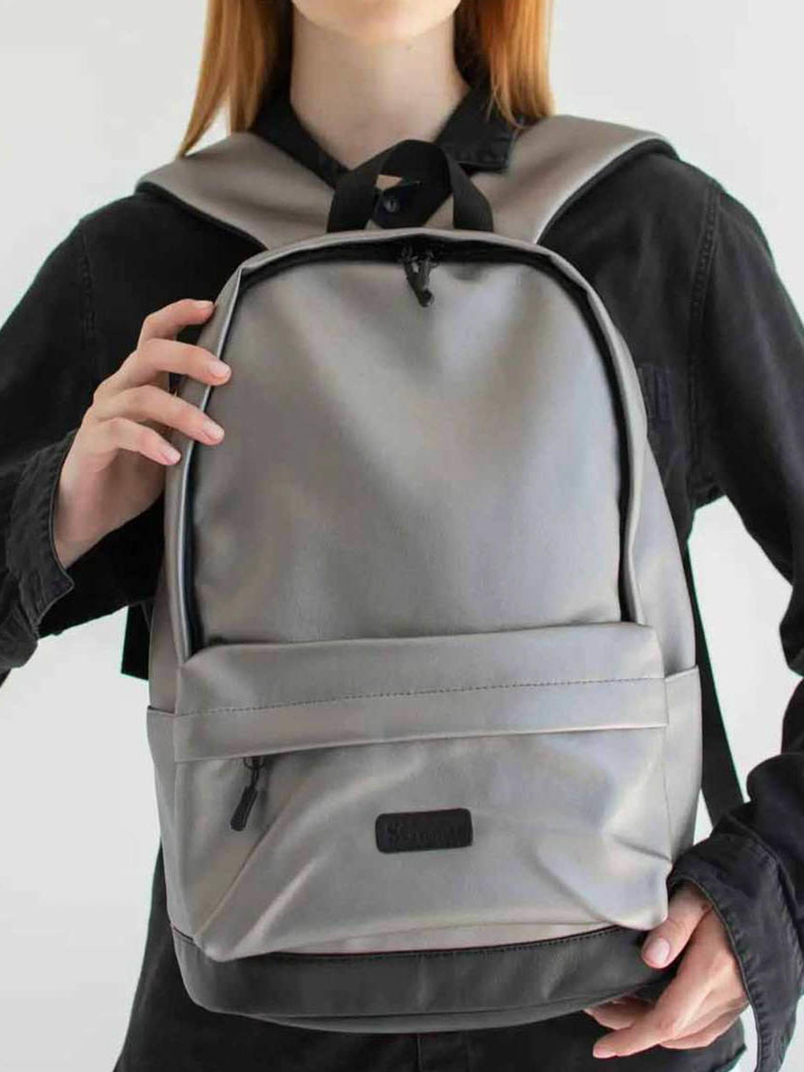 Рюкзак Town style эко кожа Серебряный (RKTSE0015)