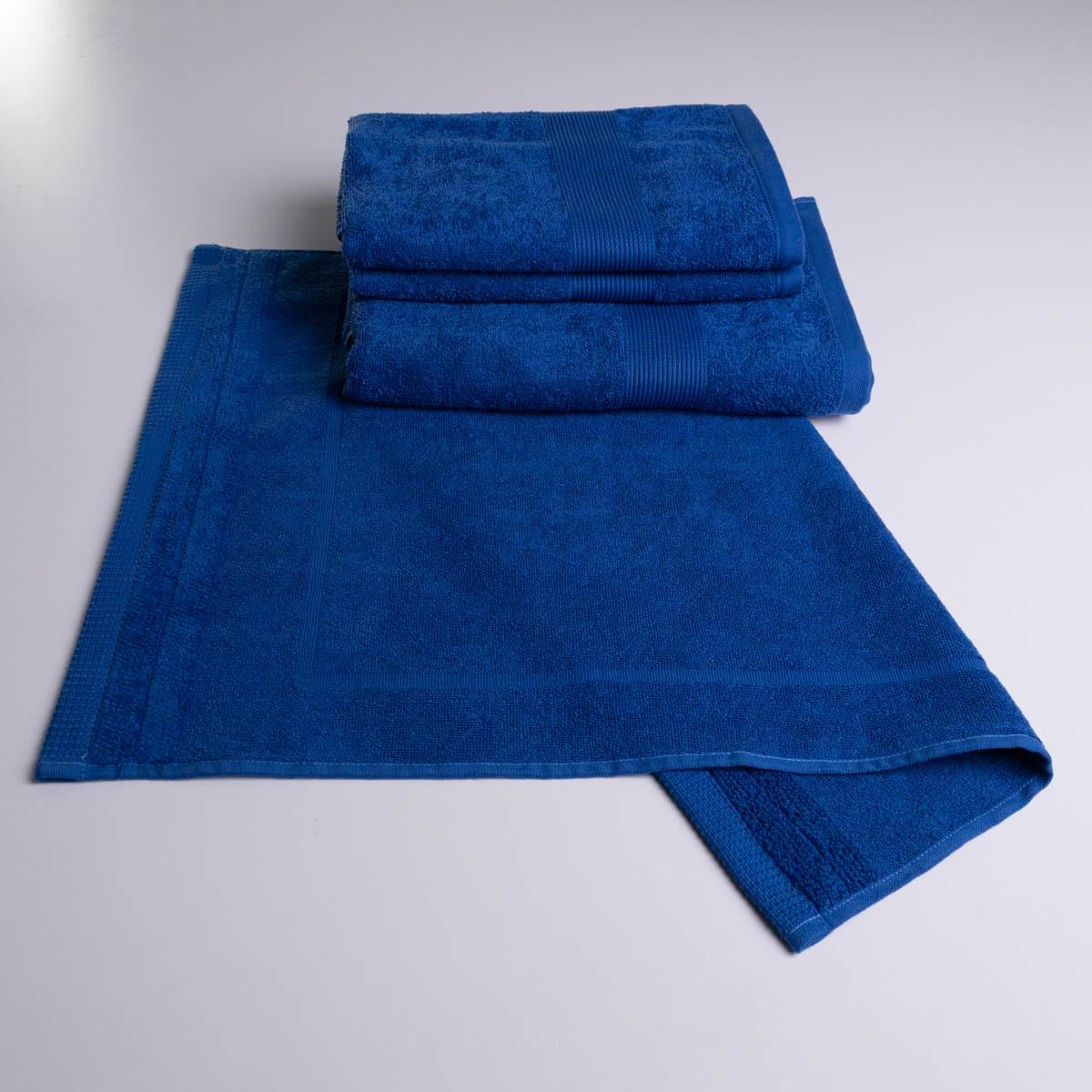 Набор банный махровый GM Textile с бордюром 50х70/50х90/50х90/70х140 см 4 шт. Синий (nm400b-k4-2-blue)