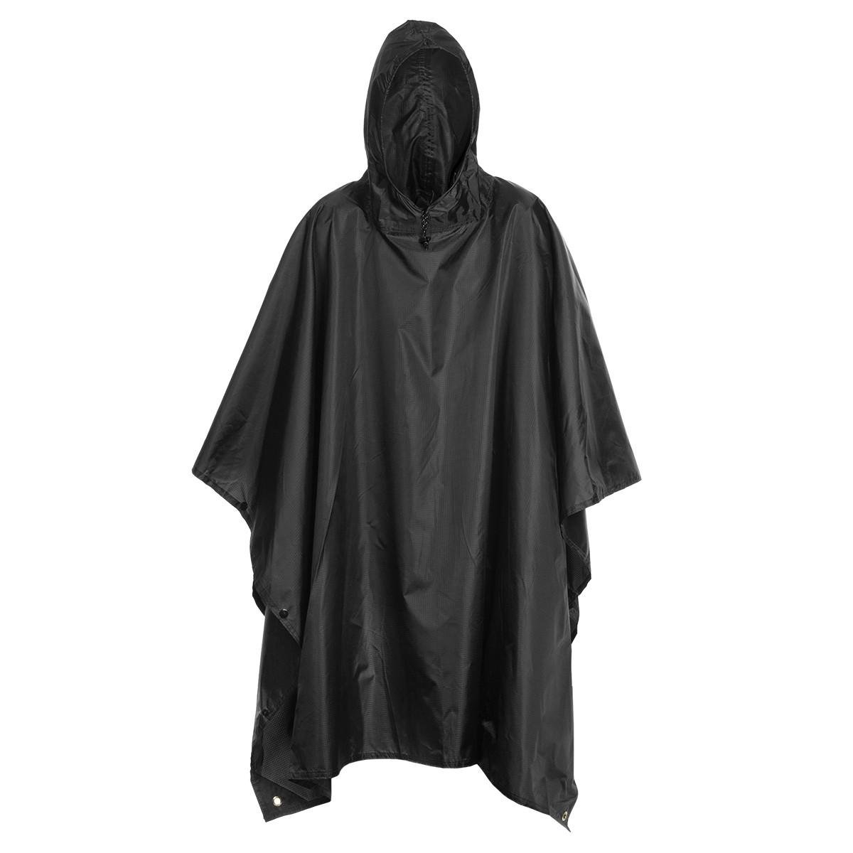 Дождевик унисекс Badger Outdoor Rain Poncho Ripstop 140х211 см Черный (BO-PNRC-OLV)