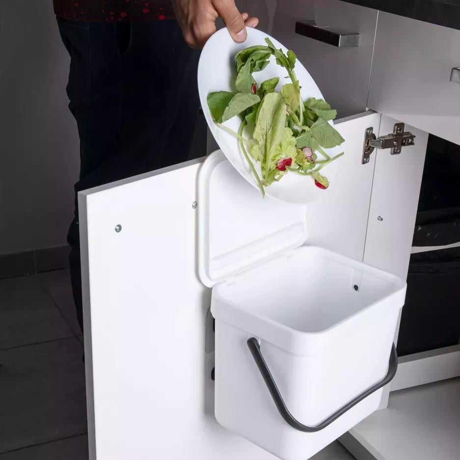 Контейнер для сміття DUKA BIN 7 л Білий (2220006) - фото 5