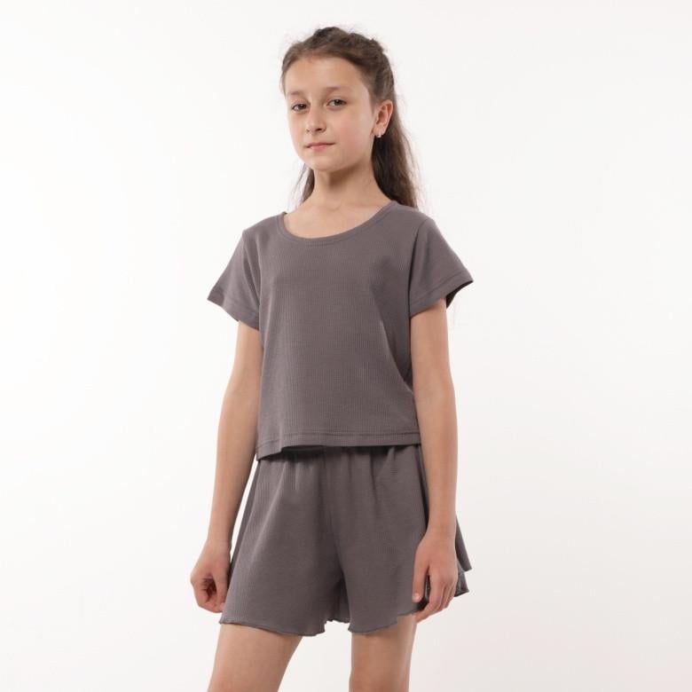 Костюм подростковый летний Gbi Teens 146 см Серый (14082)