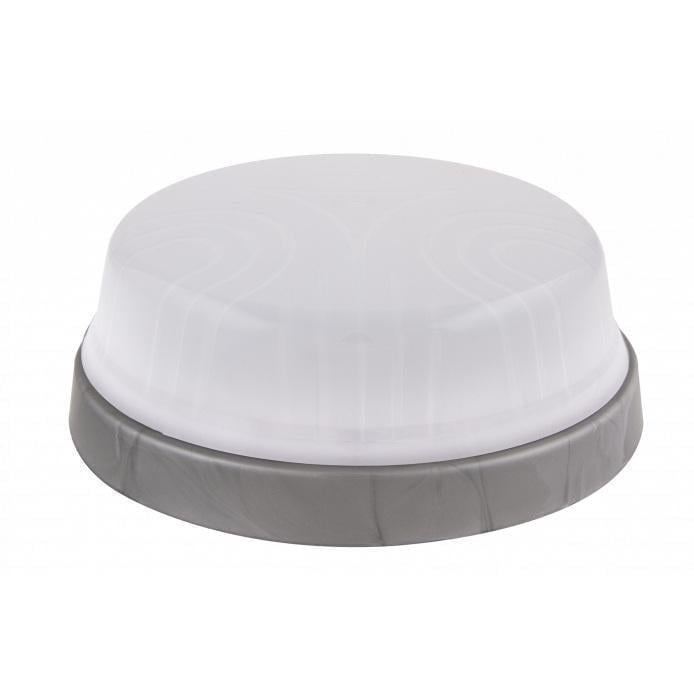 Настінно-стельовий світильник ERKA 1103-SB круглий E27 IP20 Срібний/Білий (27550182)