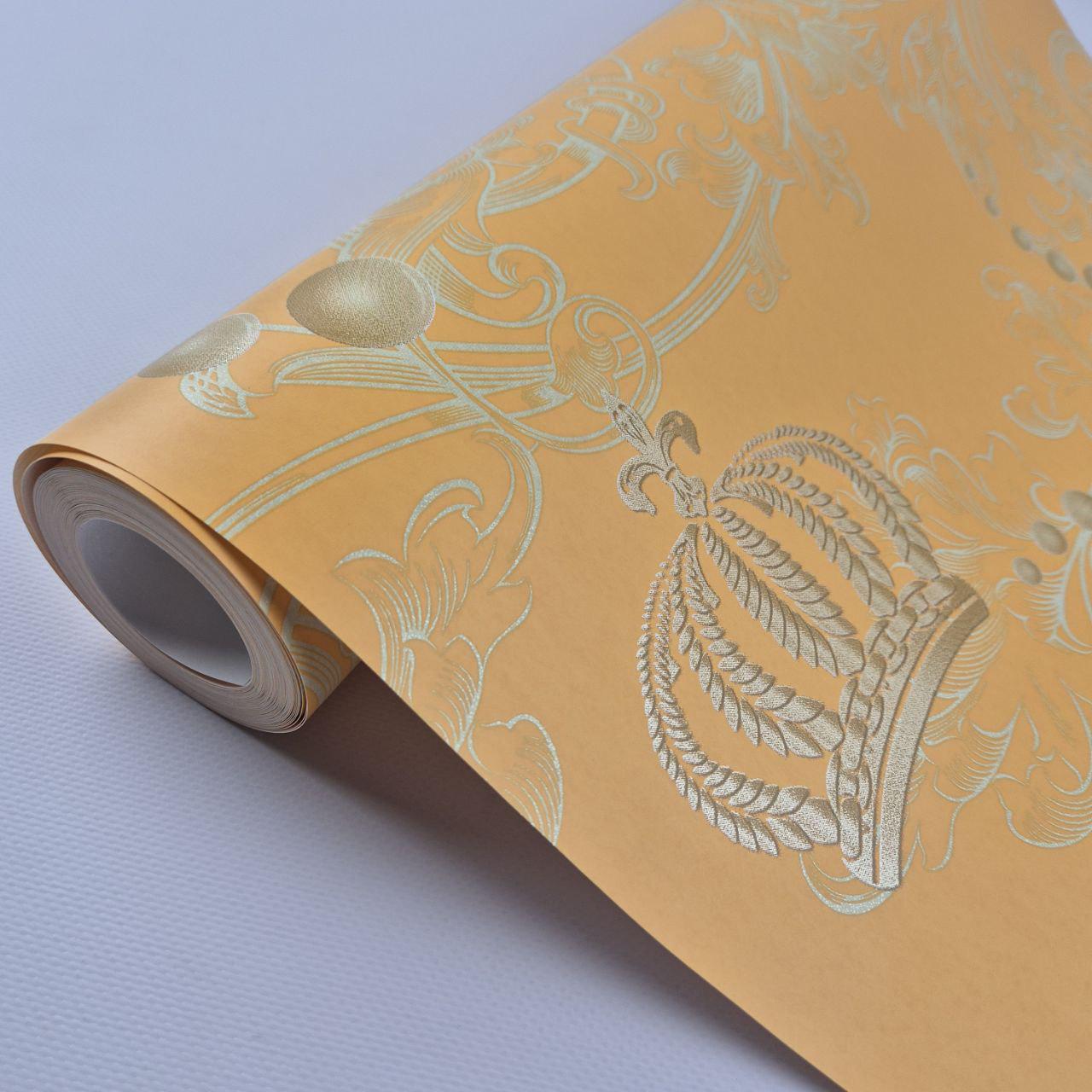 Шпалери миючі флізелінові Marburg 54113 0,53х10,05 м Помаранчевий (30658603) - фото 3 Шпалери миючі флізелінові Marburg 54113 0,53х10,05 м Помаранчевий (30658603) - фото 3