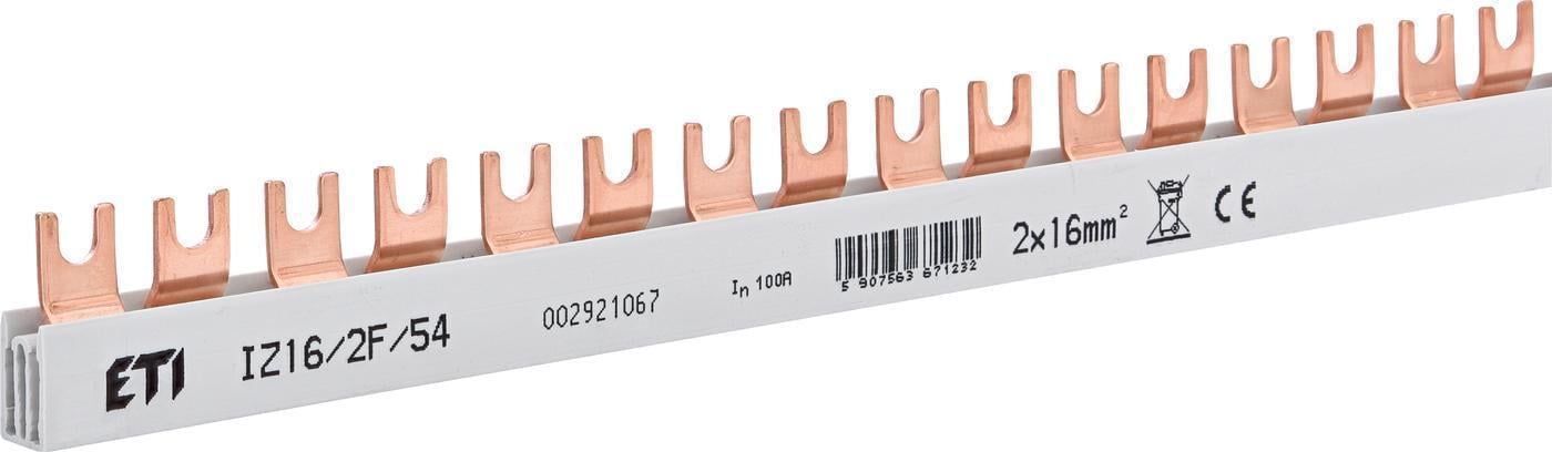 Шина питания ETI Fork IZ 16/2F/54 16 мм2 2P 1 м 54-модульная (2921067)