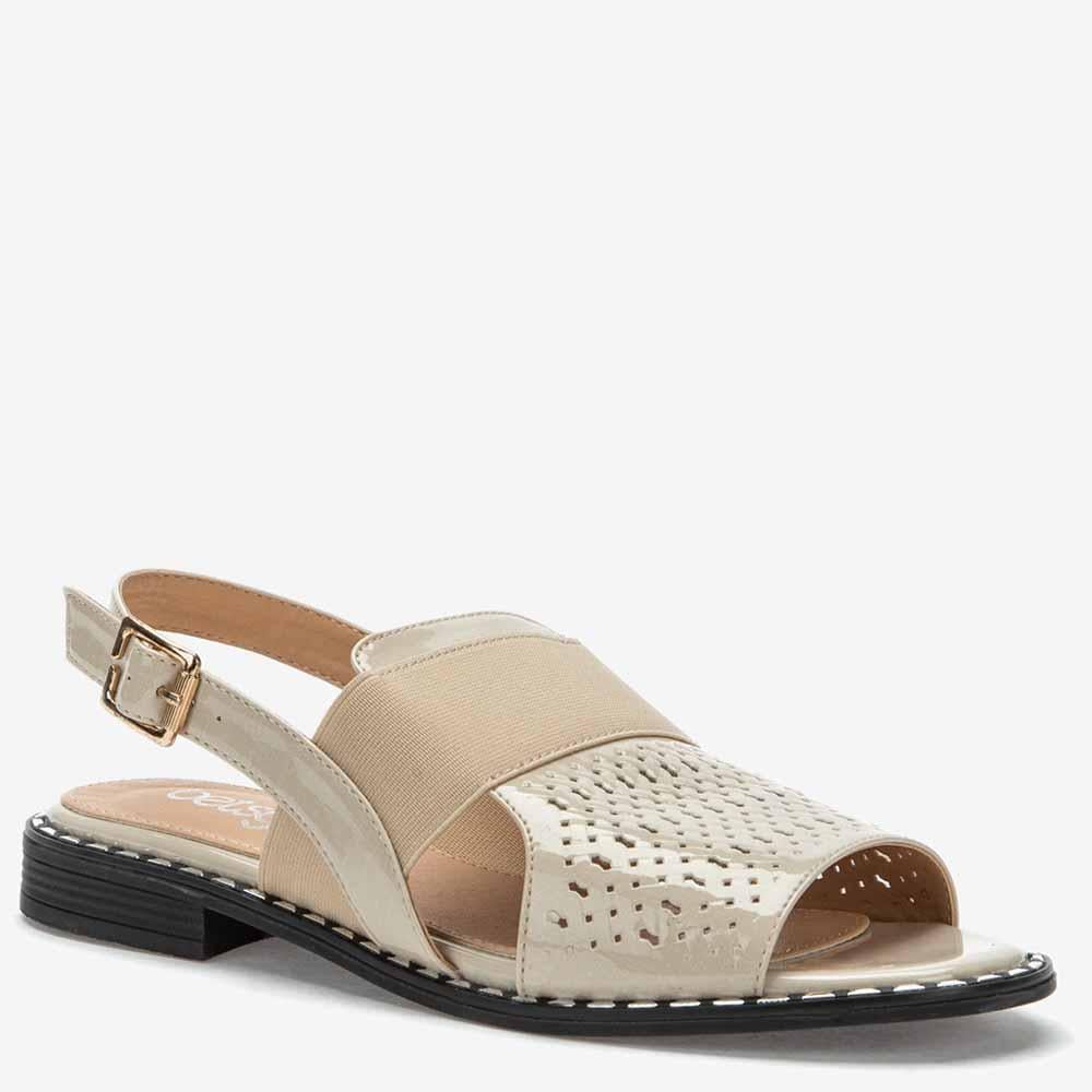 Сандалии женские Betsy экокожа/лак/текстиль р. 37 Светло-бежевый (907741/02-02)