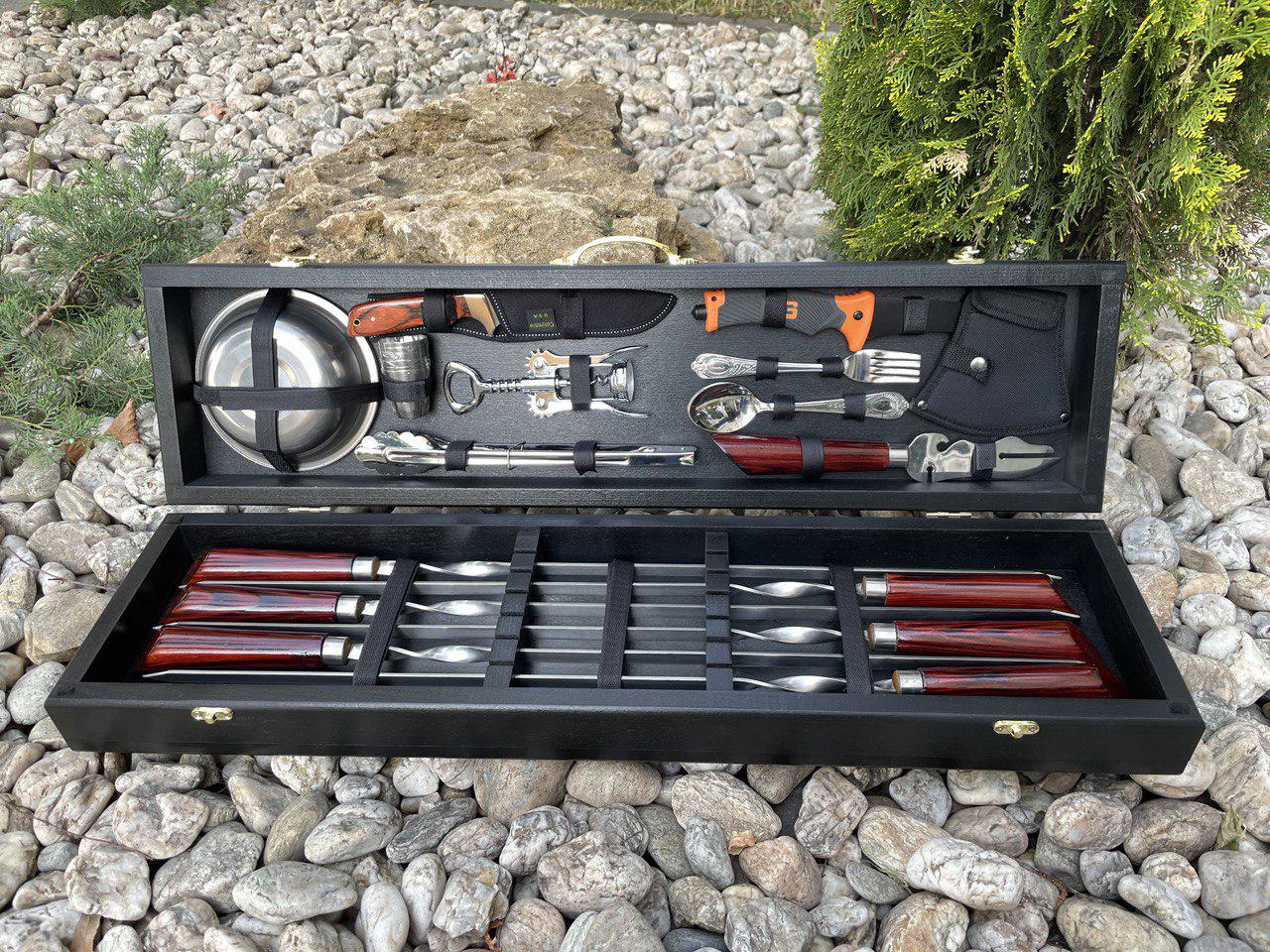 Набор шампуров Лесник 3 в кейсе