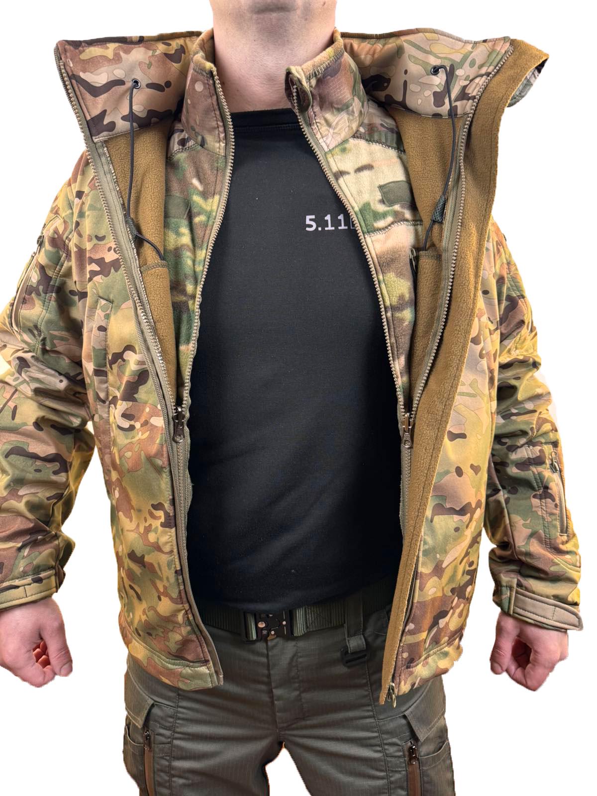 Куртка Pancer Soft Shell с флис кофтой р. 58 Мультикам (357581258) - фото 11