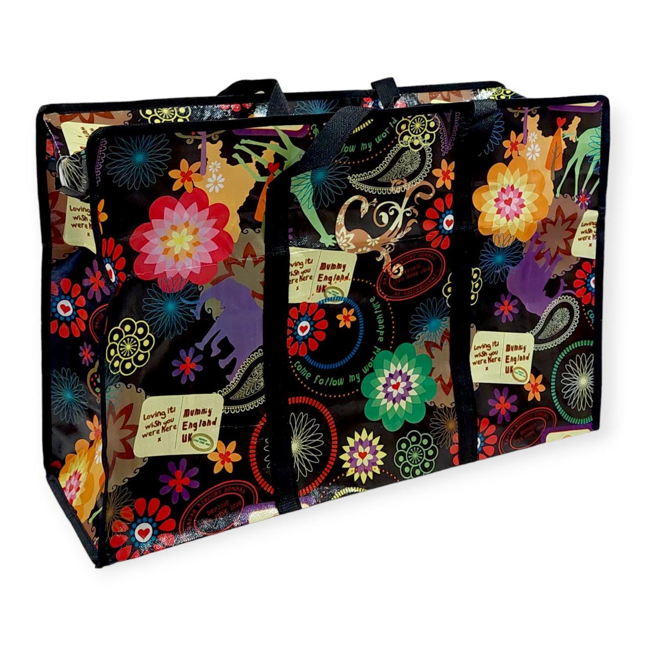 Сумка хозяйственная StitchLove № 3 ColorTrevel полипропиленовая с замком 40х60х19 см (204765-3-trev) Сумка хозяйственная StitchLove № 3 ColorTrevel полипропиленовая с замком 40х60х19 см (204765-3-trev)