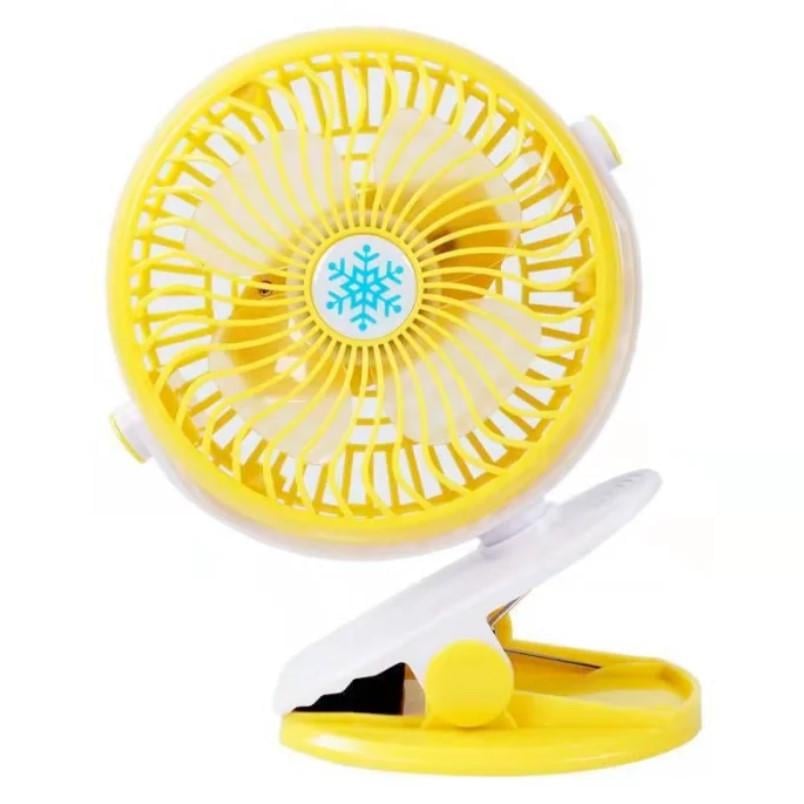 Вентилятор настольный Mini Fan WX 6503 мини портативный с прищепкой 2 скорости 4 Вт Желтый (3127490091) Вентилятор настольный Mini Fan WX 6503 мини портативный с прищепкой 2 скорости 4 Вт Желтый (3127490091)