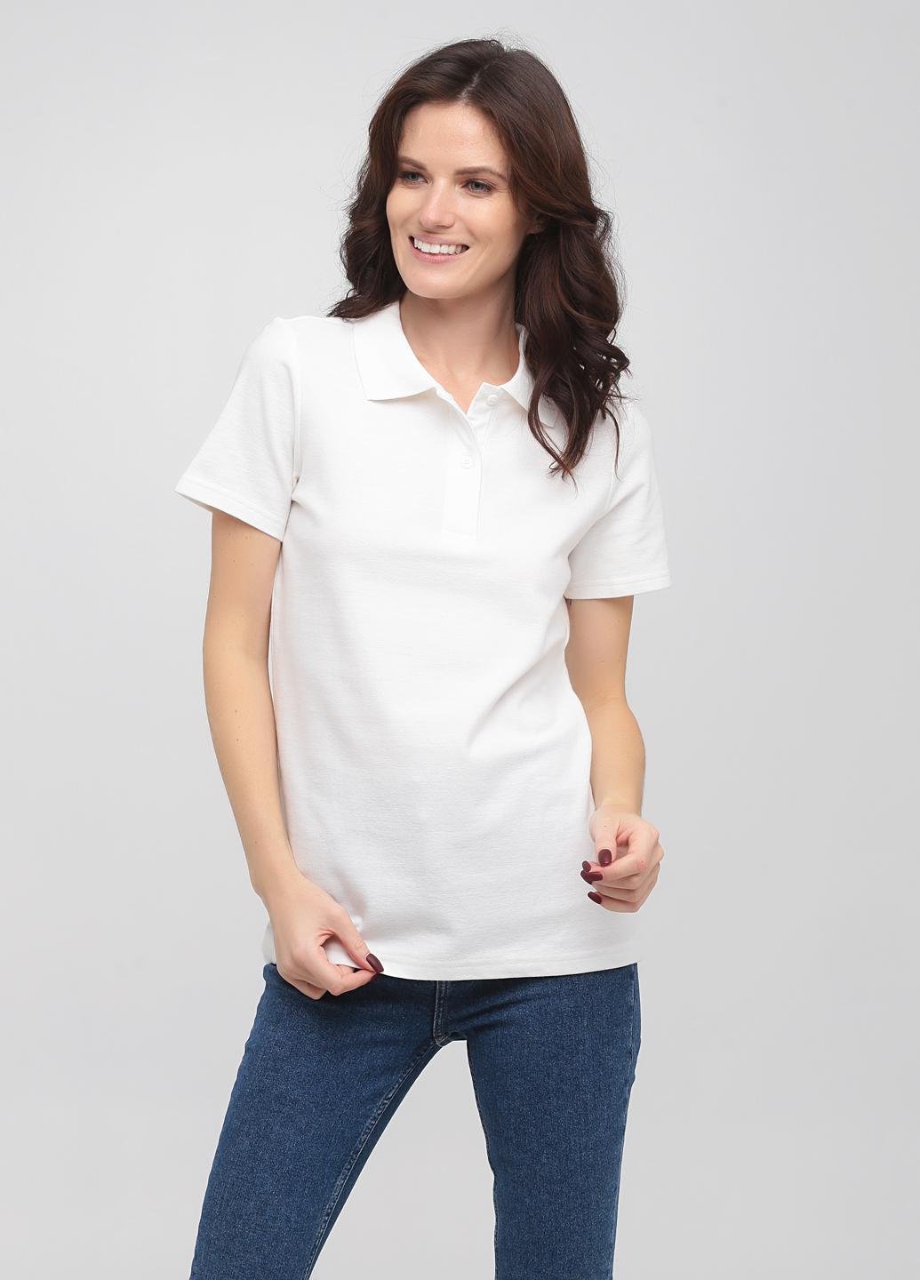 Поло женское базовое Stedman Polo приталенное XL Белый (ST3100-WHI)