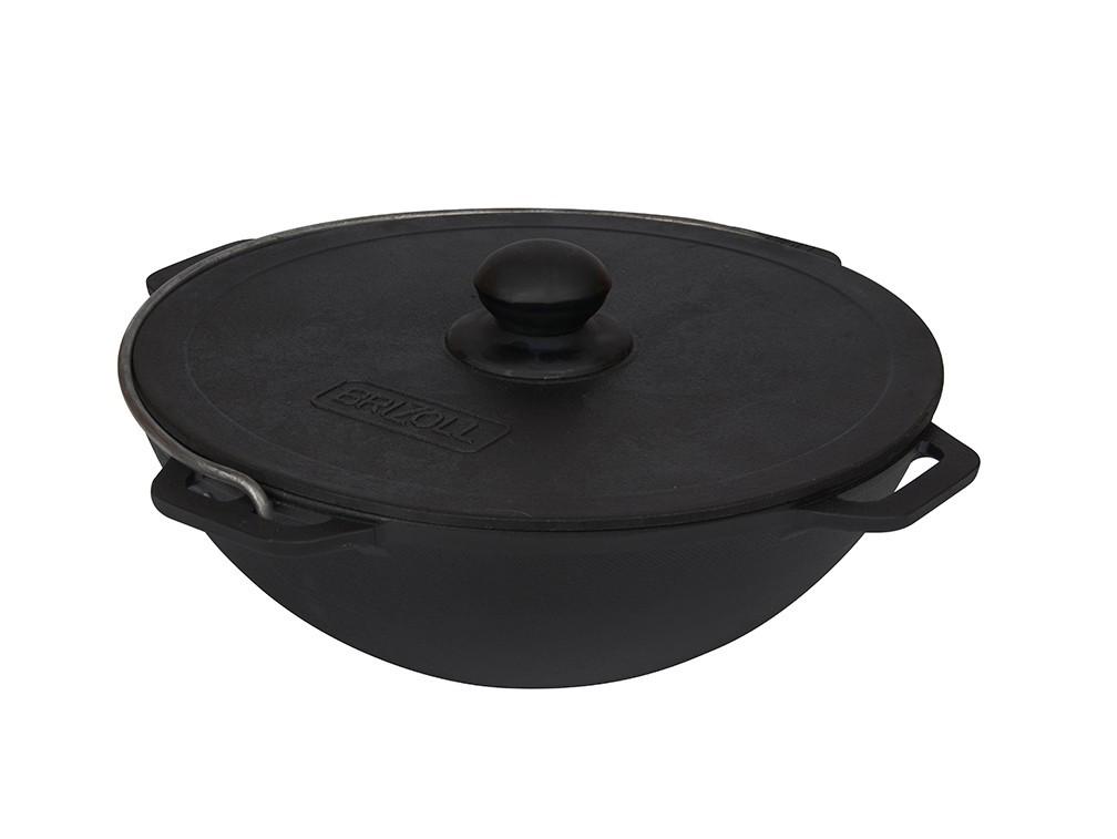 Казан Brizoll чугунный азиатский с крышкой 12л (KA12-1)