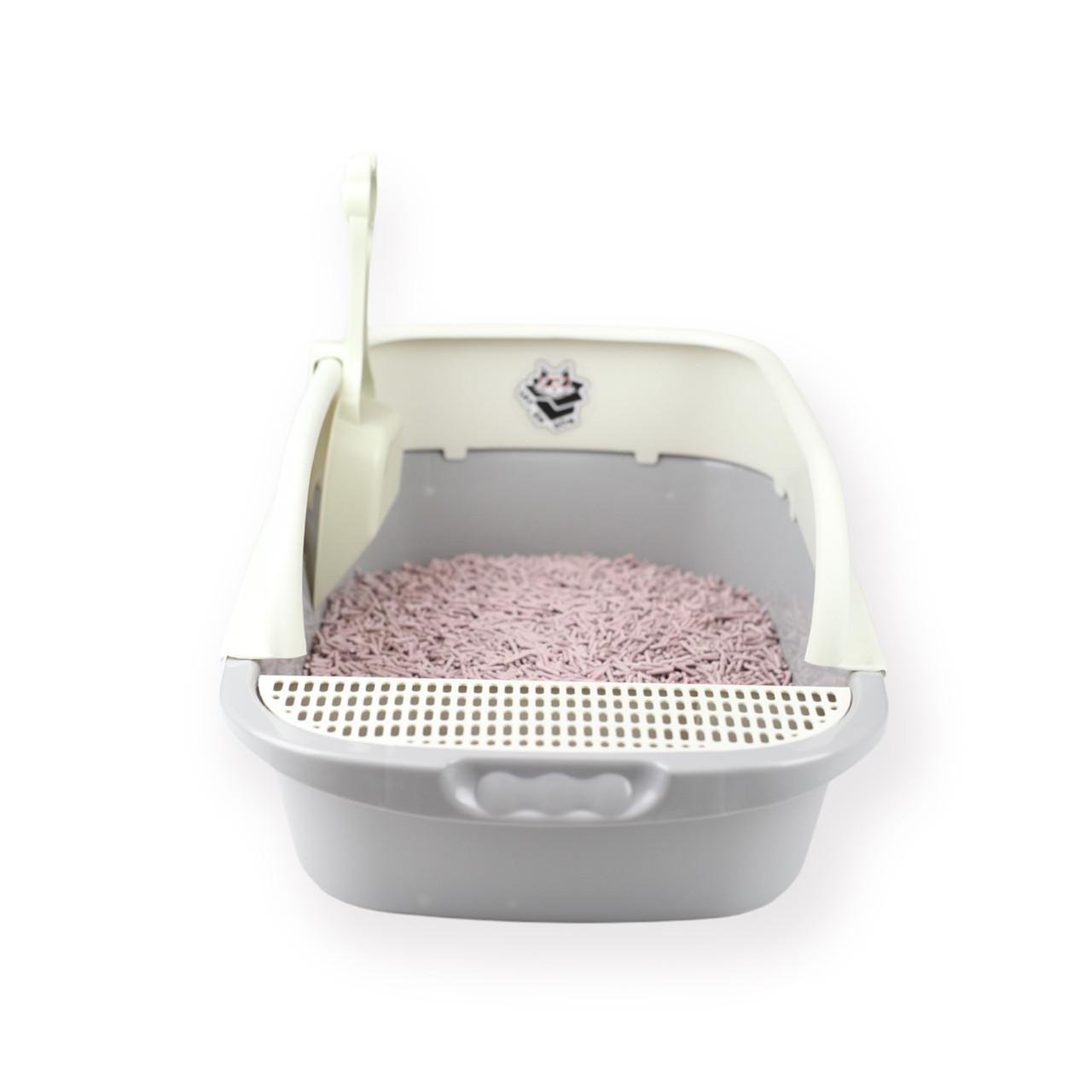 Лоток для котов CAT IN BOX с лопаткой 43х30,5х18 см Серый (18553644) - фото 2