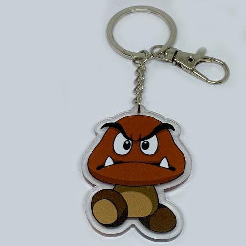 Брелок акриловый Гумба Super Mario в подарочной уп. (3363)