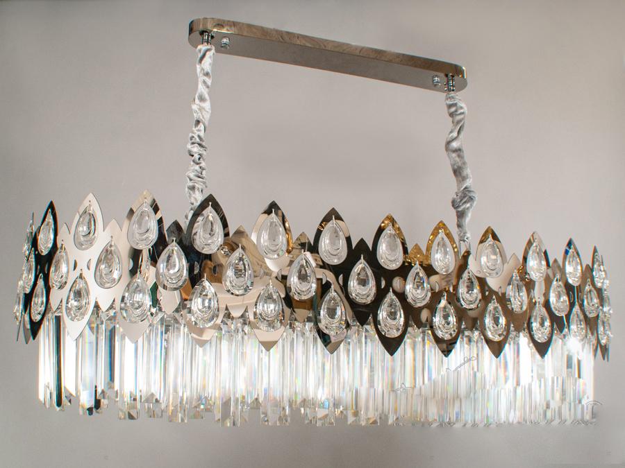 Люстра хрустальная овальная Light (200803-900x400HR)
