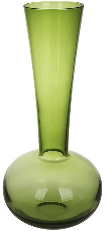 Ваза стеклянная Toulouse 13х32 см Зеленый