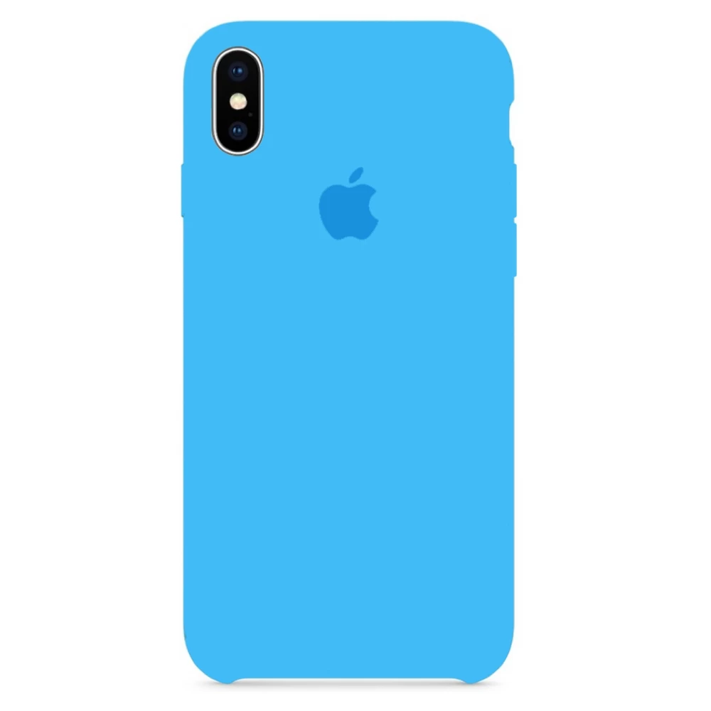 Силиконовый Чехол Накладка Silicone Case для iPhone Xs Max Blue