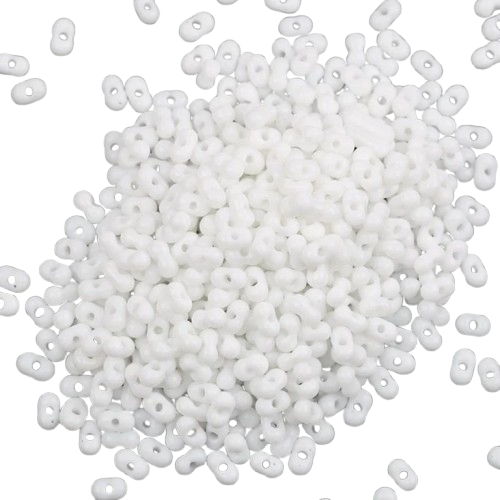 Бисер стеклянный в форме арахиса FARFALLE 6х4х3,2 мм 10 г Прозрачный АВ (БР0604а50)