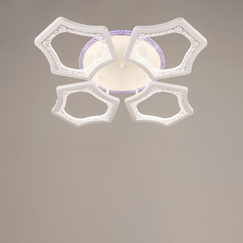 Люстра потолочная LED Light House SRS-16343/4 с RGB подсветкой 128 W Белый