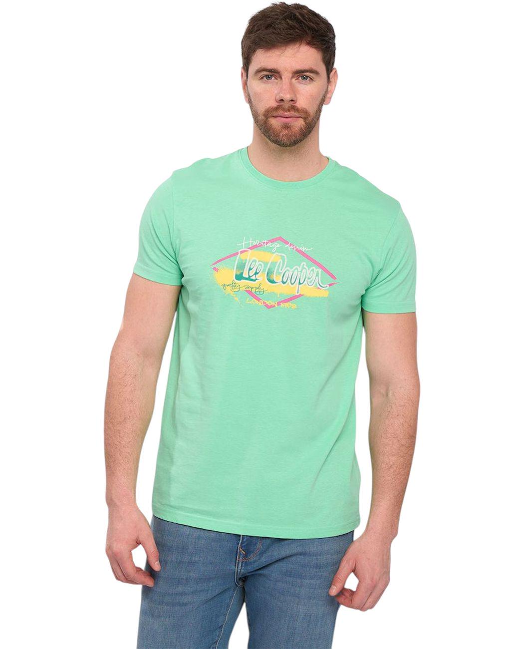 Футболка мужская Lee Cooper 10196439.Z67 XXL Зеленый (5942723032553)
