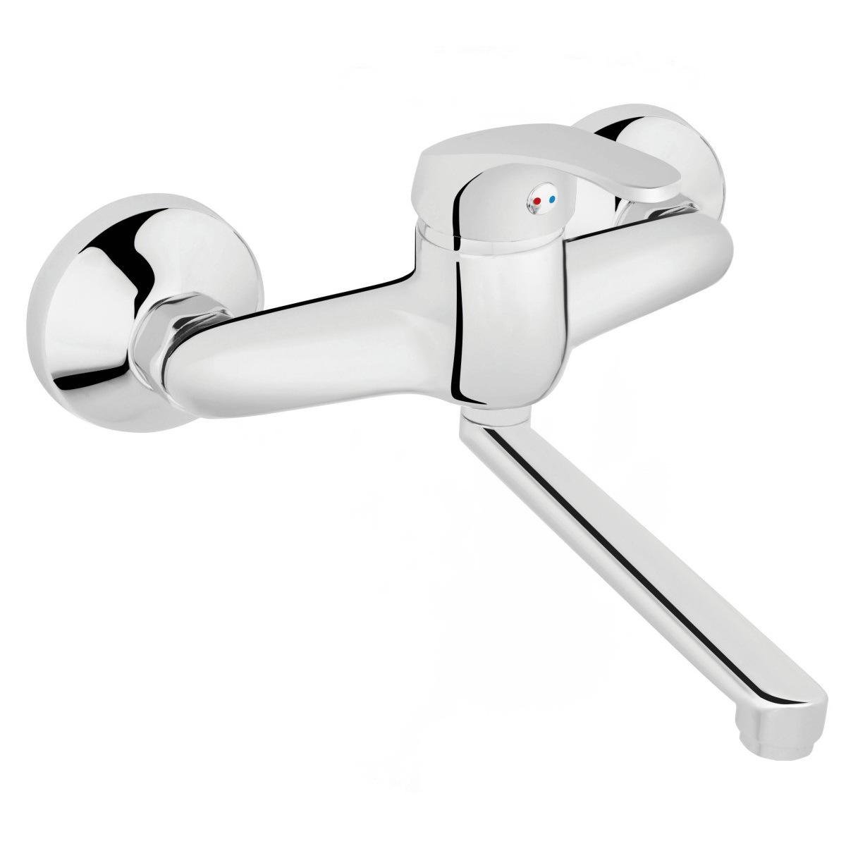 Смеситель для кухни Ferro Basic BBC3 настенный однорычажный Хром (175052)