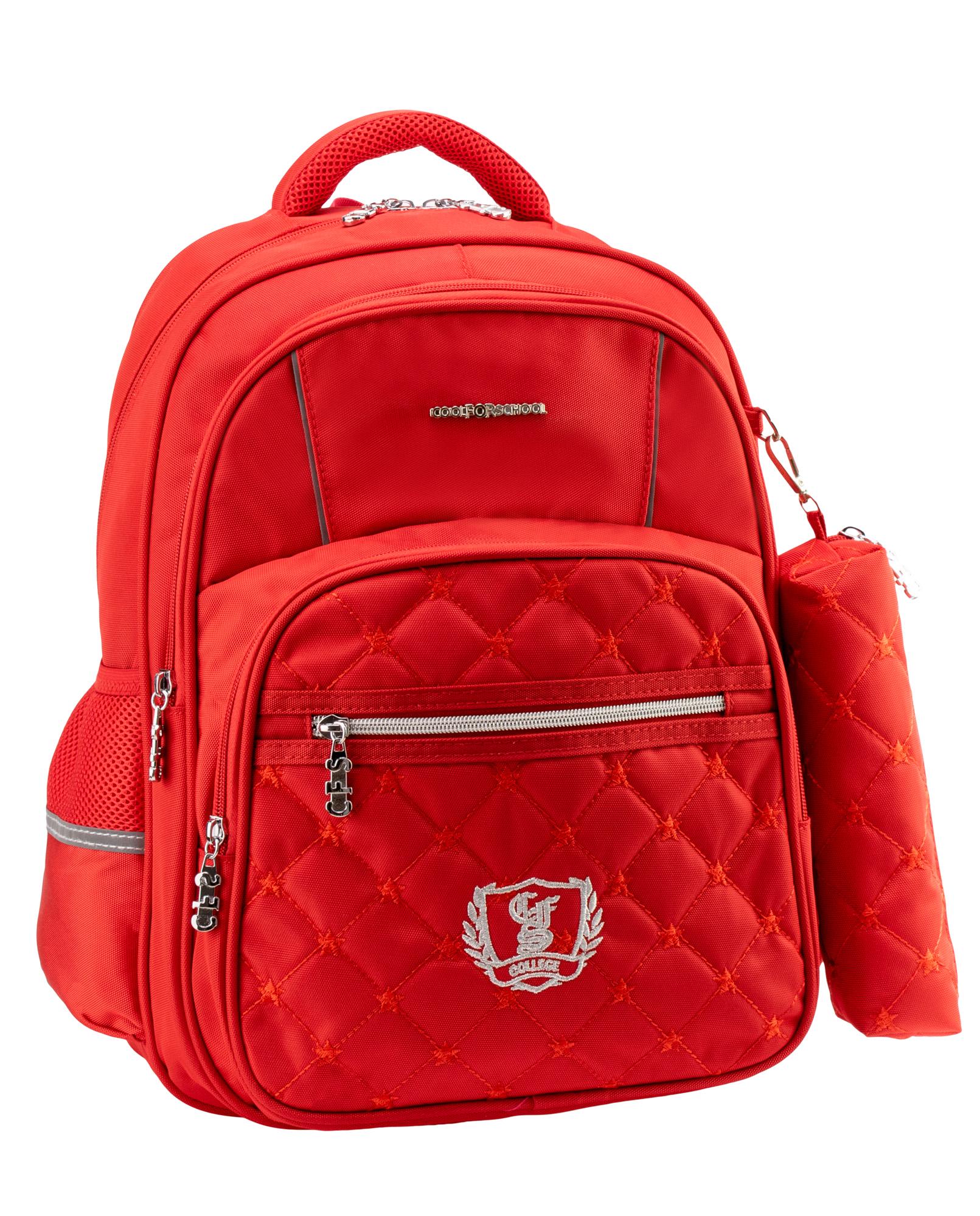Рюкзак школьный Cool For School 40x30x19 см 16-25 л Красный (CF86730-01)