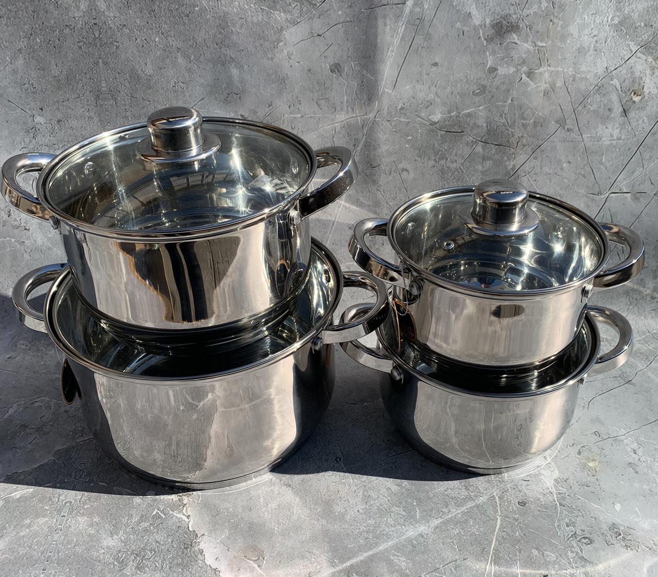 Набір каструль Edenberg EB-3734 8 пр. - фото 4 Набір каструль Edenberg EB-3734 8 пр. - фото 4