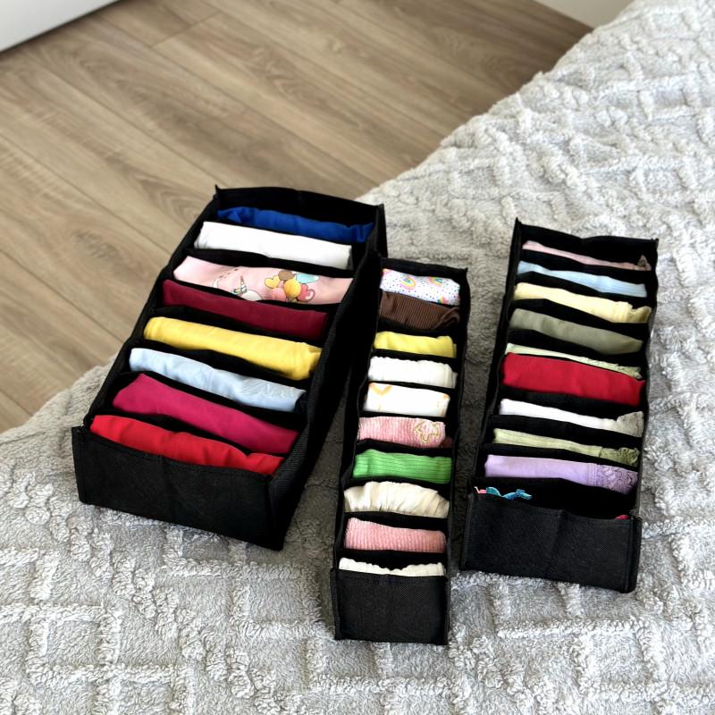 Набор гибких органайзеров XS/S/M без картона Черный (SPB-3-black) - фото 1 Набор гибких органайзеров XS/S/M без картона Черный (SPB-3-black) - фото 1