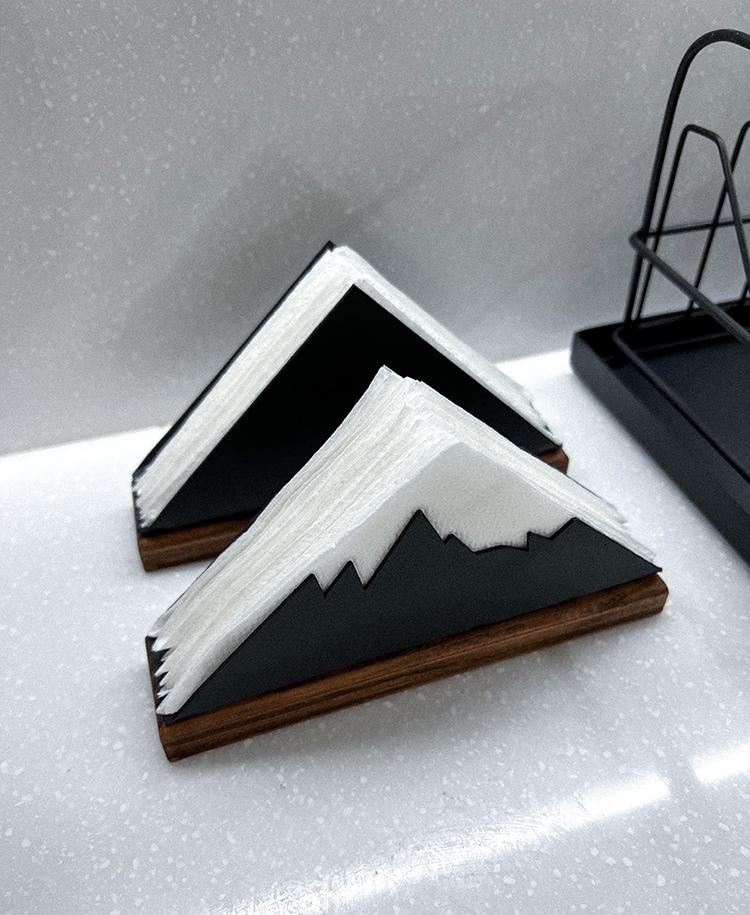 Салфетница NC Home Эверест L с деревянным основанием (110205) - фото 4 Салфетница NC Home Эверест L с деревянным основанием (110205) - фото 4