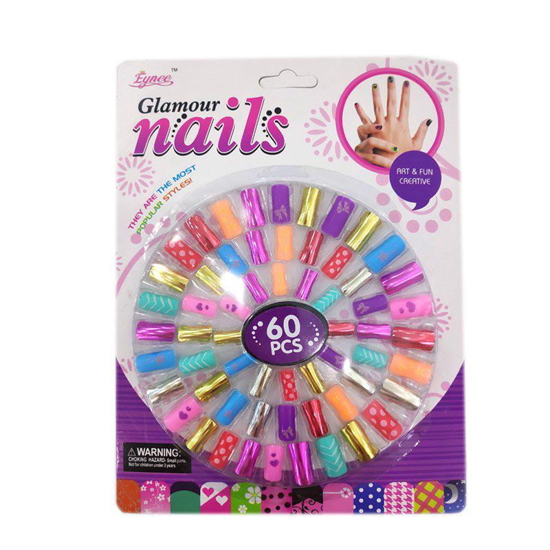 Детские накладные ногти Glamour Nails 60 шт. (114144)