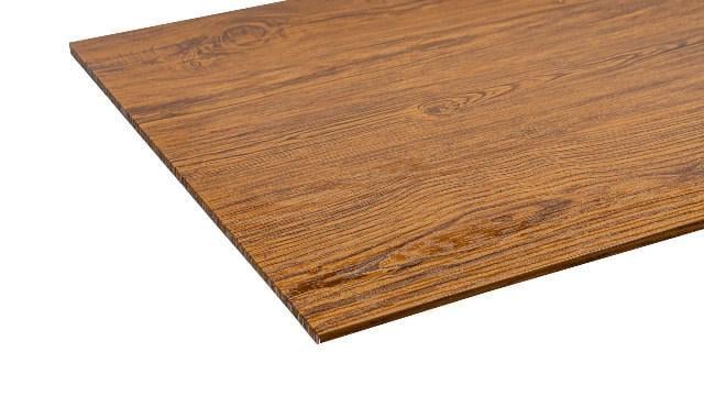 Плита металлическая плоская 3Д 590х590 мм Дуб золотой