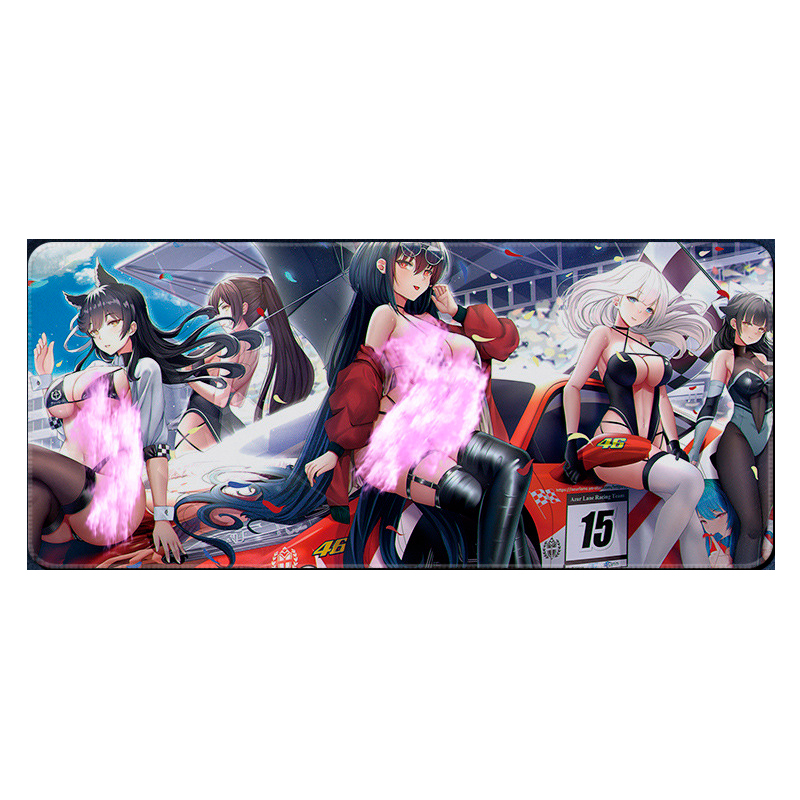 Коврик для мышки тканевый Race1546 с боковой прошивкой 3 мм 400x900 мм (36136)