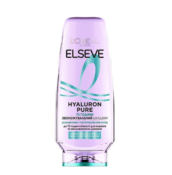 Ополіскувач очищувальний L'Oreal Elseve Гіалурон Пюр для волосся схильного до жирності 200 мл (3600524148898)