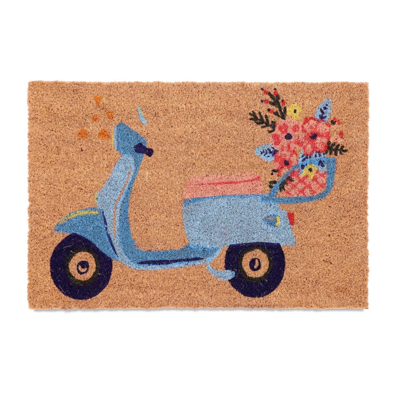 Килимок Relaxdays Мопед із кокосового волокна 60x40 см (10046195)