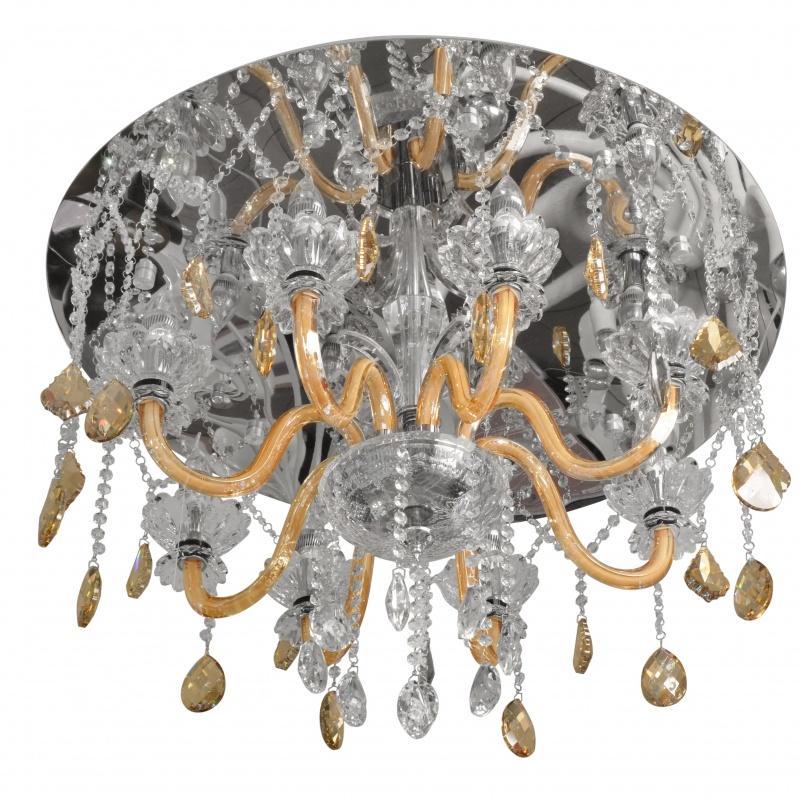 Люстра светодиодная торт хрустальная классическая Brille BCL-354S/8xE14/12x1 W LED Cog/Cl